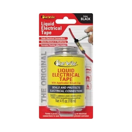 Star Brite 4 Oz.Black Liq.Tape, No 84104 84104